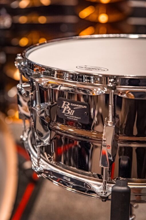 Canopus BB2-1465 Black Nickel Brass II Snaredrum