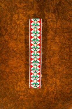 Holy Cow Retro Look Staind Glass Red
