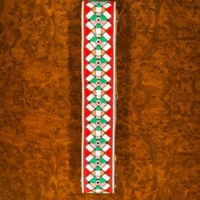 Holy Cow Retro Look Staind Glass Red