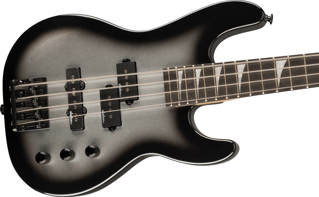 Jackson Limited Edition JS Series Concert™ Bass Minion JS1X, Amaranth Fingerboard, Silverburst