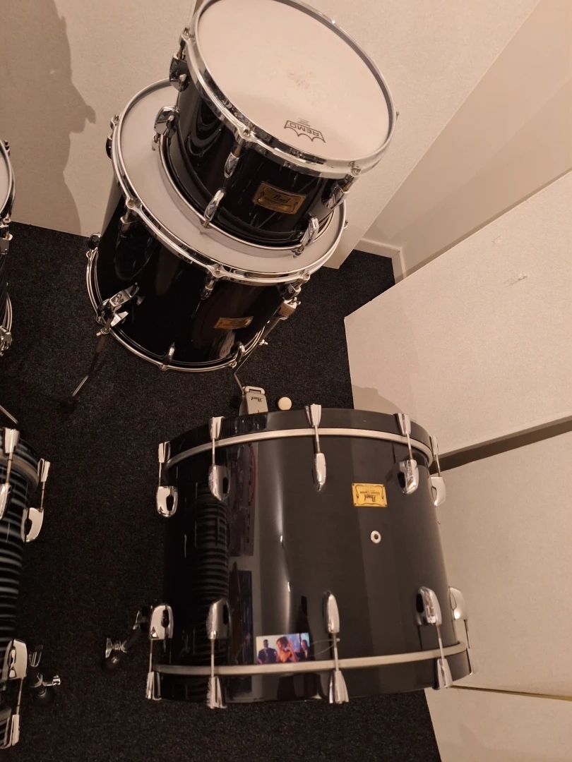 Pearl Masters Piano Black Rock Kit Gebruikt