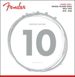 Fender Super 250 Guitar Strings, Nickel Plated Steel, Ball End, 250R Gauges