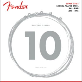 Fender Super 250 Guitar Strings, Nickel Plated Steel, Ball End, 250R Gauges