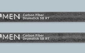 Kuppmen Music 5B Carbon Fiber Drum Stick Round Tip