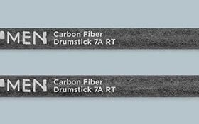 Kuppmen Music 7A Carbon Fiber Drum Stick Round Tip