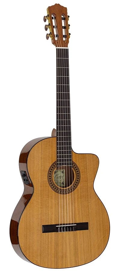 Salvador Cortez CC-2248CE Solid Top Artist Series classic guitar 48mm narrow neck