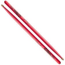 Zildjian 5A Hickory Sticks Acorn Neon Pink